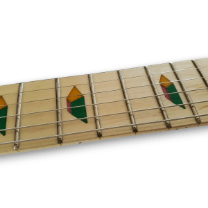 Custom Made Steve Vai Style Style Shocking Pink Disappearing Pyramid Inlays 6 Strings Electric Guitar - Image 5