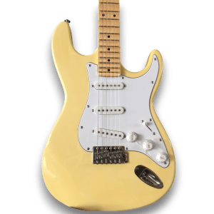 Custom Made Cream Strat Style Maple Scalloped Fretboard 6 Strings Electric Guitar