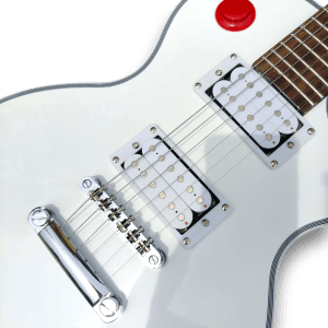 Custom Made Buckethead Alpine White Killerswitch LP Style 6 Strings Electric Guitar - Image 2
