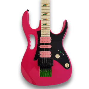 Custom Made Steve Vai Style Style Shocking Pink Disappearing Pyramid Inlays 6 Strings Electric Guitar