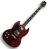 Custom Made Tony Iommi Cherry Vintage SG Style Left Handed 6 Strings Electric Guitar
