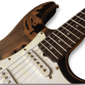 Custom Made John Mayer Black One Heavy Relic Strat Style 6 Strings Electric Guitar - Image 2
