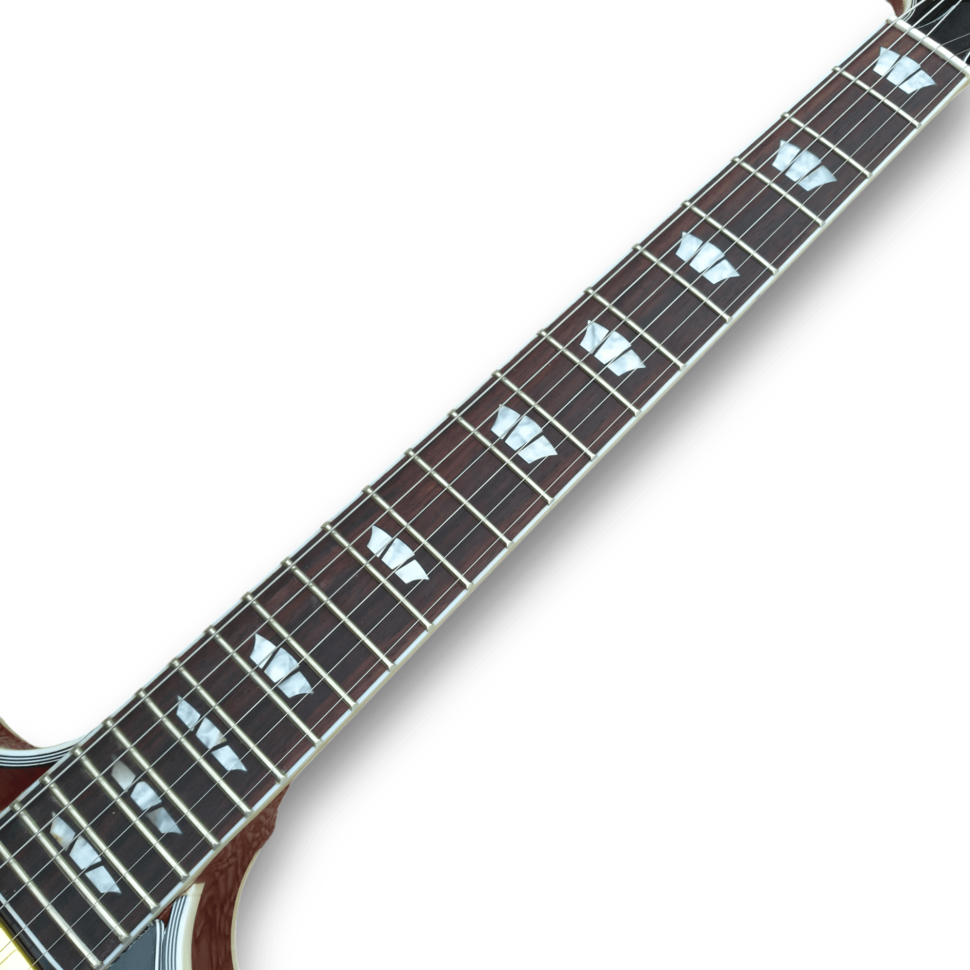 Custom Made Sunburst Johnny A Style Hollowbody Flame Maple Top 6 Strings Electric Guitar - Image 11