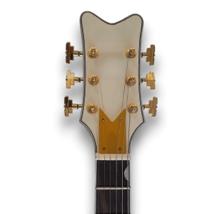 Custom Made White Left Handed Hollow Body Falcon Style 6 Strings Electric Guitar - Image 6