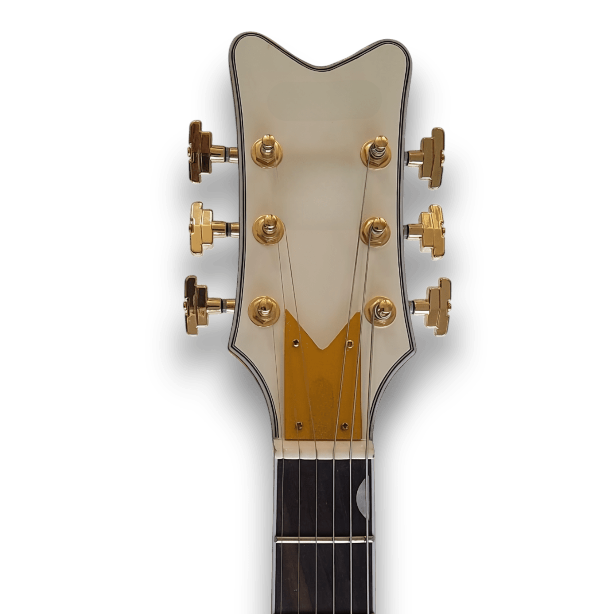 Custom Made White Left Handed Hollow Body Falcon Style 6 Strings Electric Guitar - Image 6