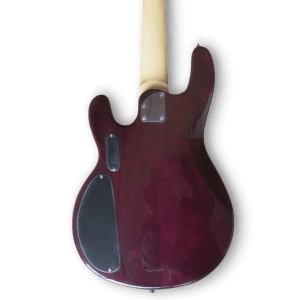 Custom Made Maple Burl Top Purple Burst Style 5 Strings Electric Bass - Image 5