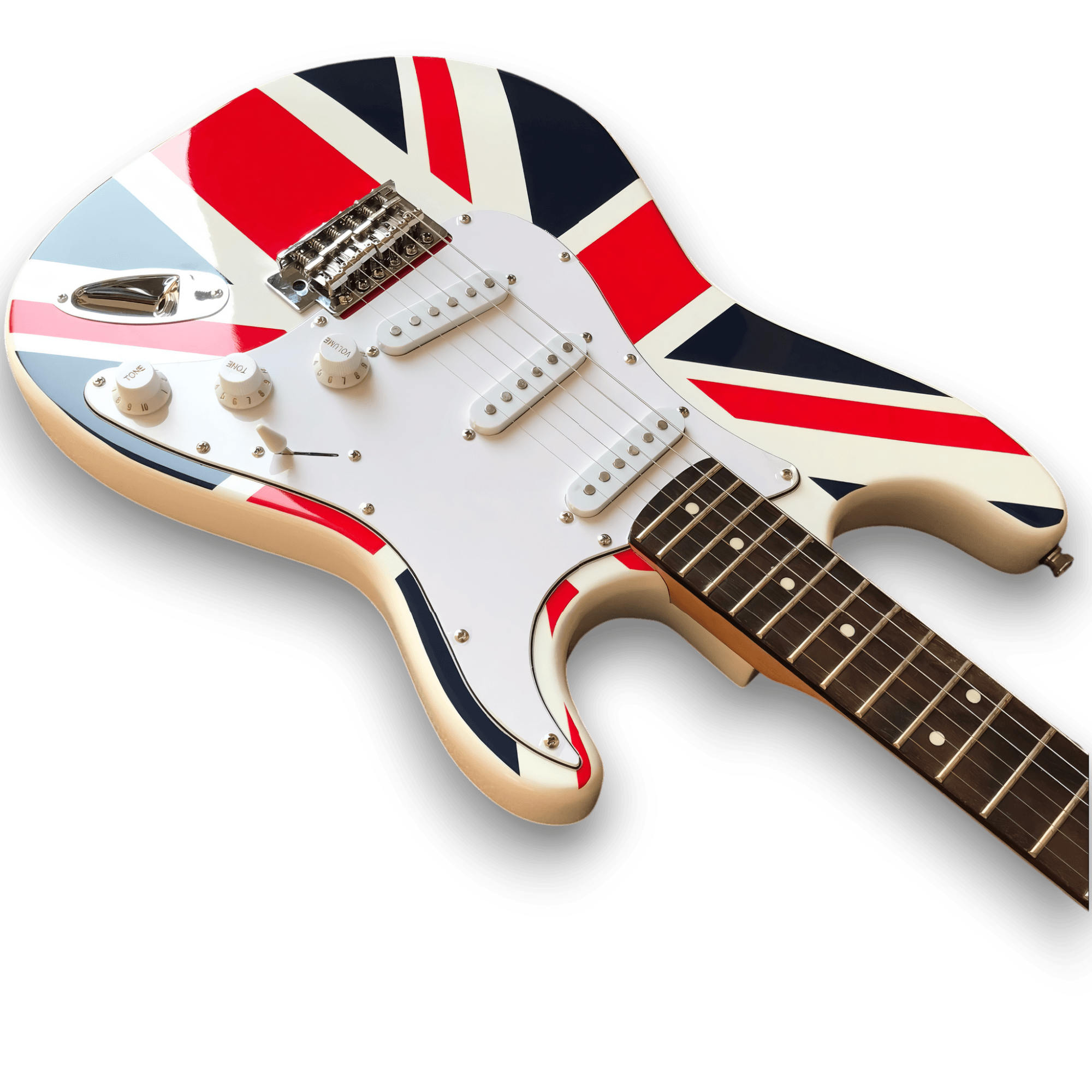Custom Made Union Jack Strat Style 6 Strings Electric Guitar - Image 3