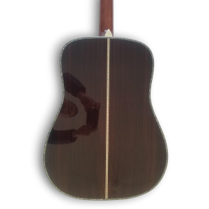 Custom Made Sunburst D45 Dreadnought Style Abalone Inlay Acoustic Guitar - Image 7