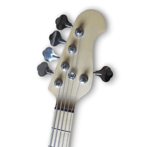 Custom Made Maple Burl Top Purple Burst Style 5 Strings Electric Bass - Image 3