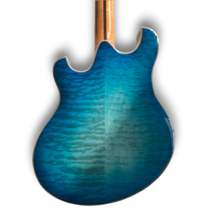 Custom Made Blue Burst Trey Anastasio Style Semi-Hollow Flame Maple Top 6 Strings Electric Guitar - Image 6