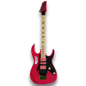 Custom Made Steve Vai Style Style Shocking Pink Disappearing Pyramid Inlays 6 Strings Electric Guitar - Image 2
