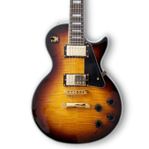 Custom Made Sedona Burst Flame Maple Top LP Style Electric Guitar 6 Strings