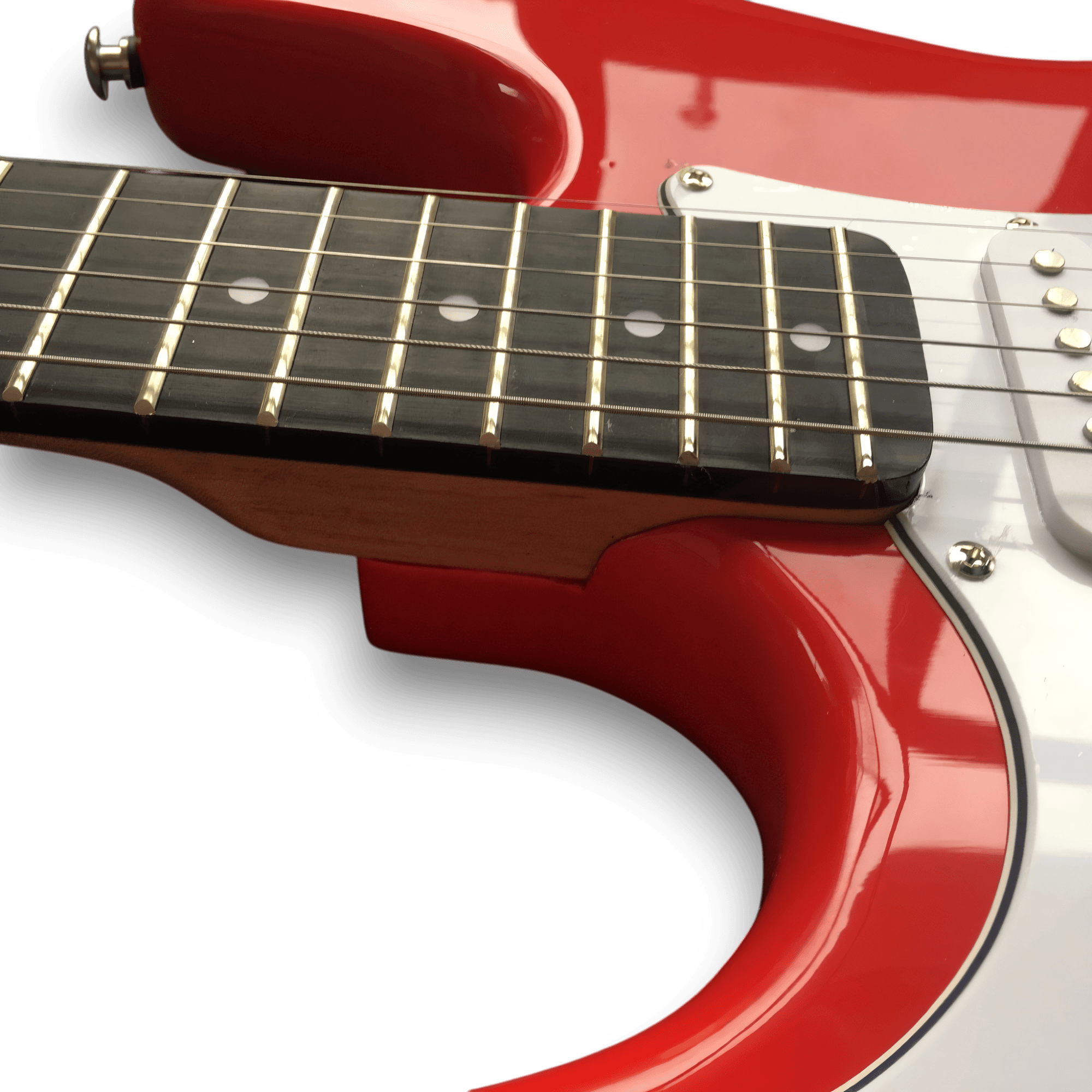 Custom Made Red Strat Style Left Handed 6 Strings Electric Guitar - Image 5