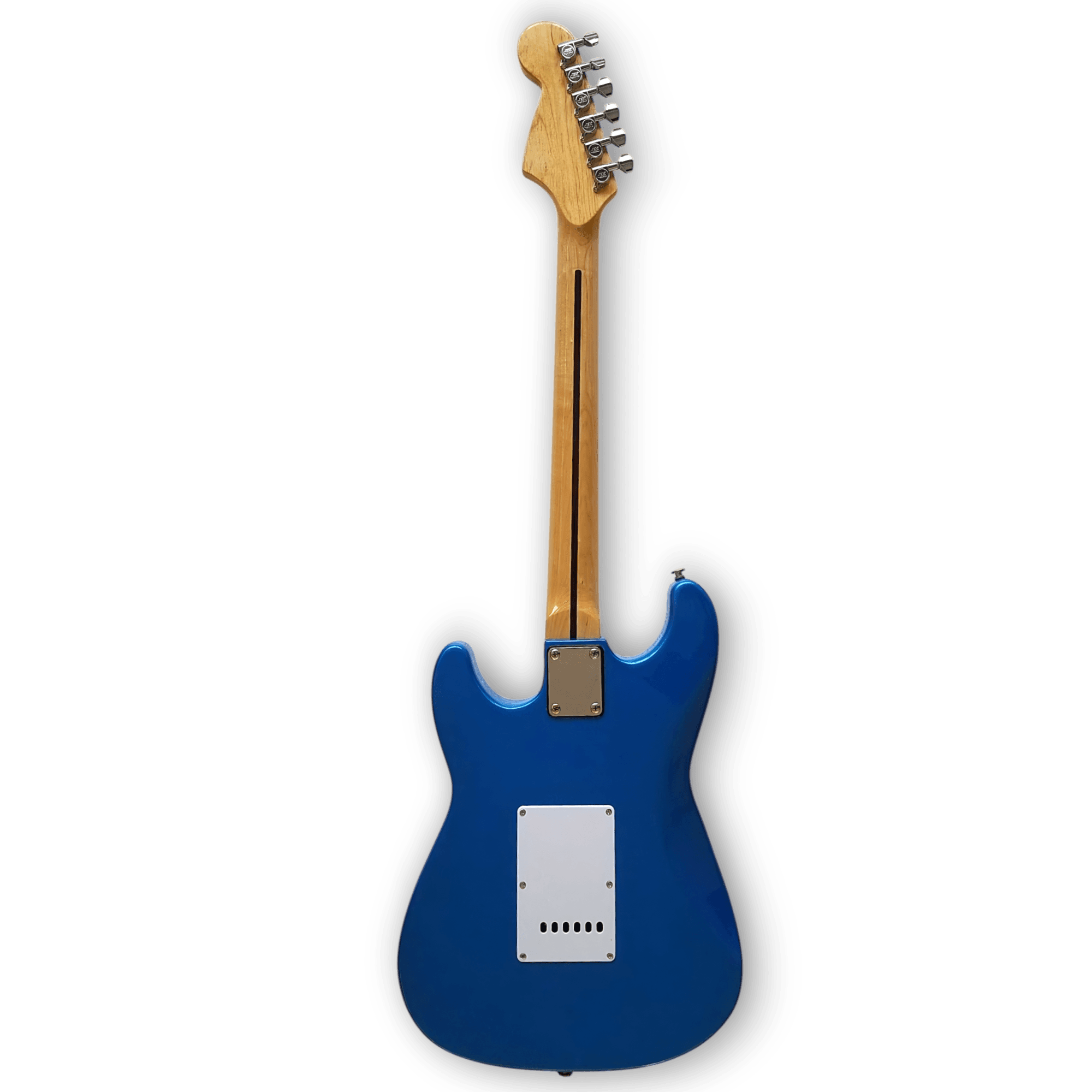 Custom Made Maple Scalloped Fretboard Blue Marlin Strat Style 6 Strings Electric Guitar - Image 9