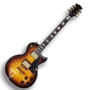 Custom Made Sunburst Flame Maple Top LP Style Electric Guitar 6 Strings - Image 2