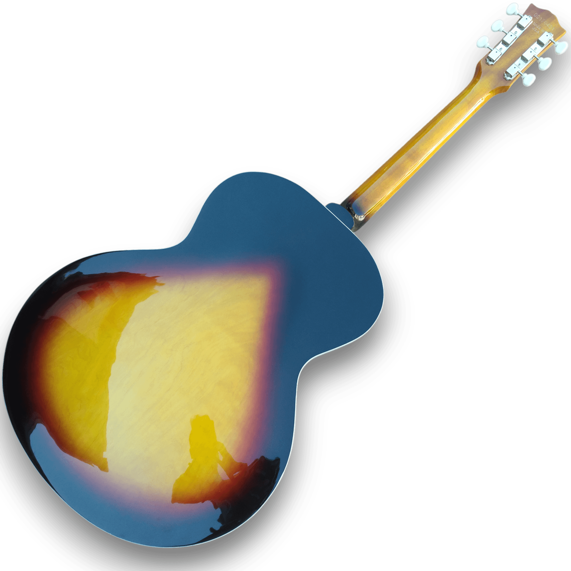 Custom Made ES125 Style Sunburst P90 6 Strings Electric Guitar - Image 5